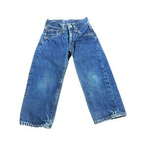 Vintage Levi’s Big E 302-0117 Kids 3T Selvedge Redline Denim Jeans USA